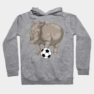 Rhino Soccer player Soccer Hoodie